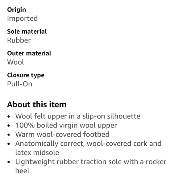 Haflinger Gray Wool Clogs - Picture 2 of 7